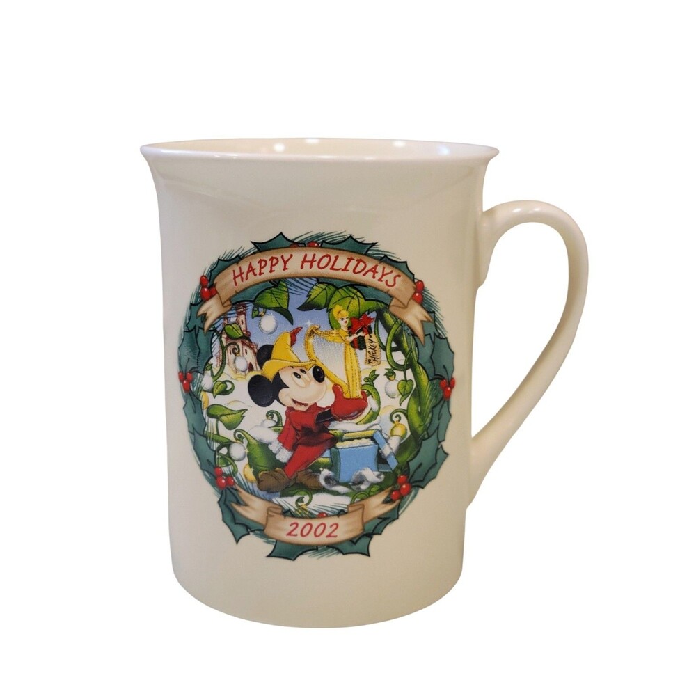 2002 Walt Disney World Mug 3rd In Series Mickey And The Beanstalk 1947 Christmas